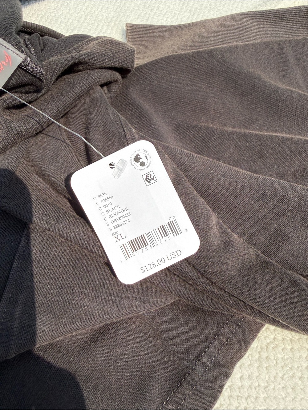 We The Free Women's Black/ gray Hooded Pocket Sweatshirt - Picture 6 of 7